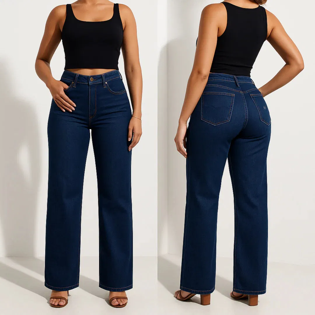 Calças de Jeans Femininas Premium Stretch Plus Size Fabricante Etiqueta Privada OEM ODM Atacado Compradores