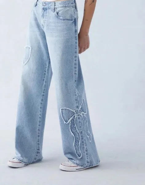 Calças largas de cintura alta na moda para mulheres, estilo até o chão