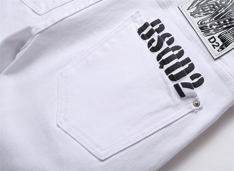 Calças Jeans Masculinas Relaxadas com Corte Reto e Stretch para Homens, Calças Reto Estilo Desgastado, Conforto com Cintura Flexível