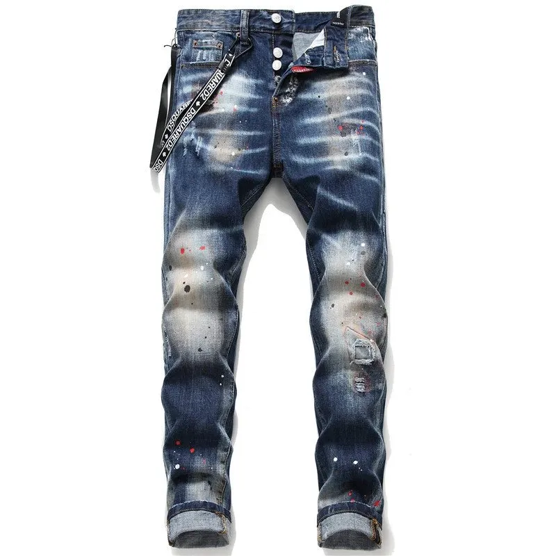 Calças masculinas de estilo punk europeu-americano - Imagem 2