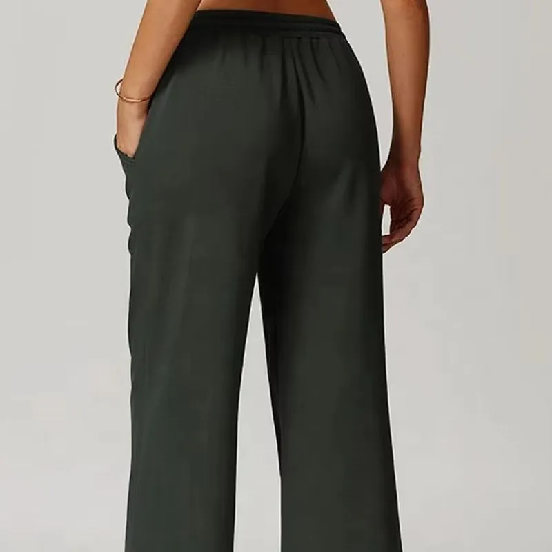 Calças de moletom largas para mulheres plus size