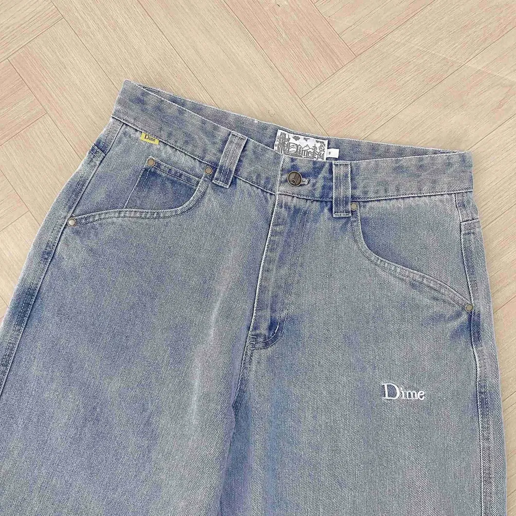 Y2K Jeans de Cintura Alta Bordados Melhores para Homens e Mulheres Y2mk Estilo Skate Baggy, Design Simples e Elegante Tendência Quente Jeant250315 Da Henio