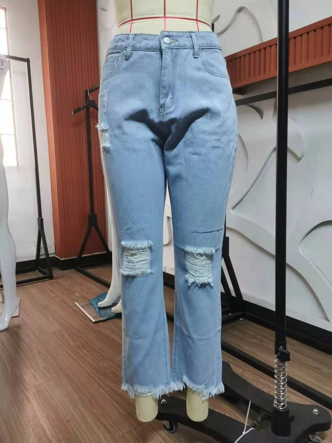 Calças Jeans Femininas Atacado Calças Justas Sexy para Senhoras em Denim