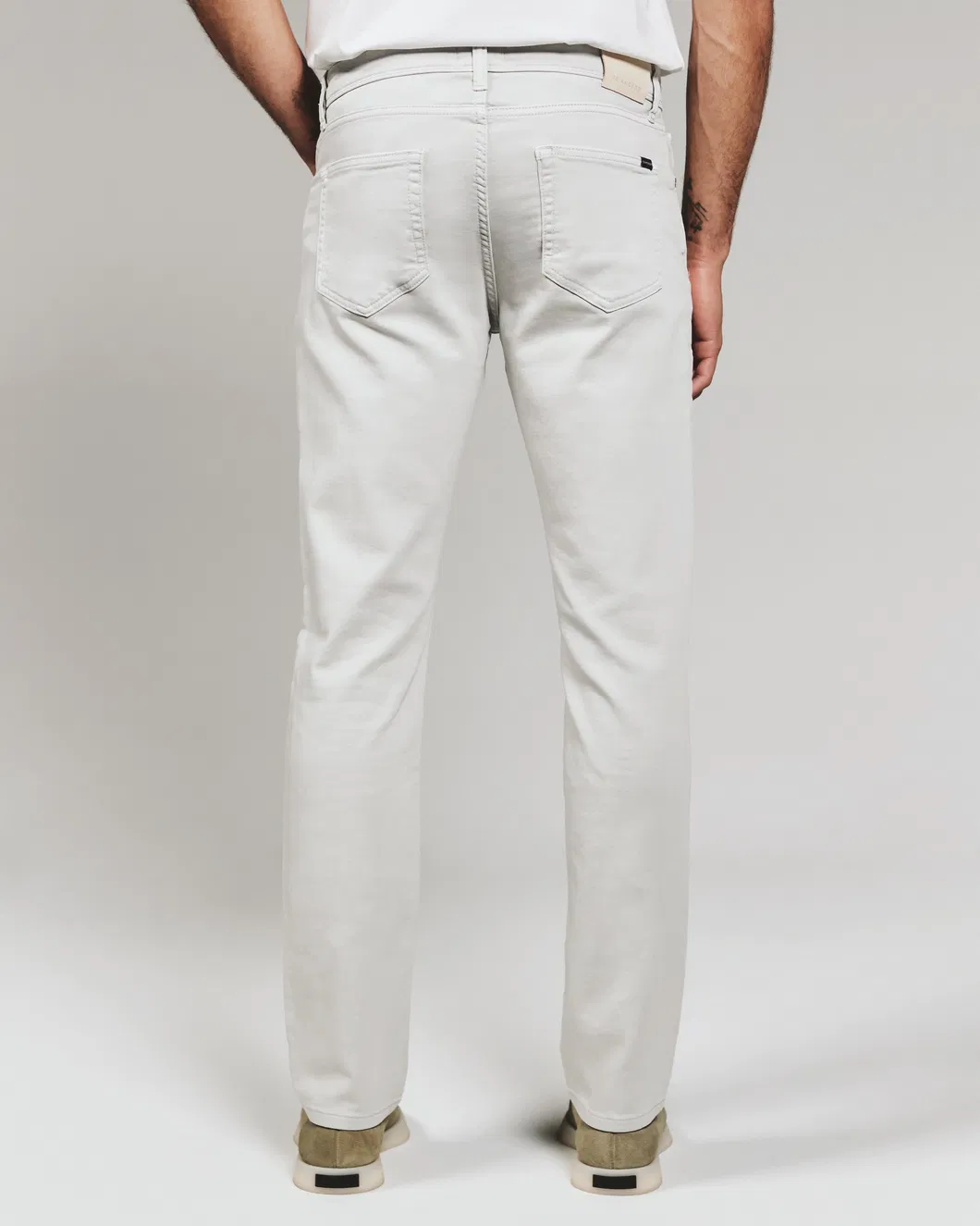Calças de denim personalizadas por atacado, ajuste solto para homens, alta qualidade, populares calças de streetwear para homens