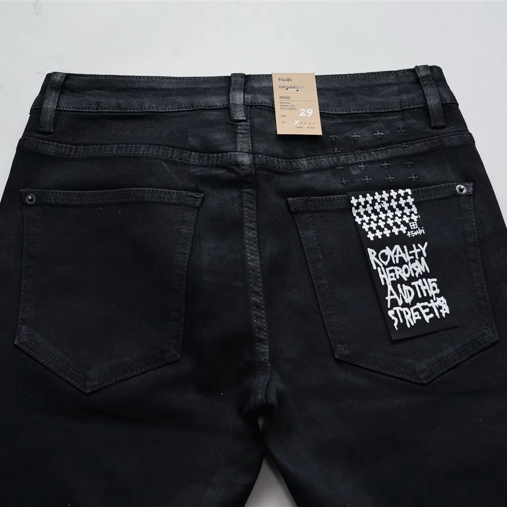 Sourcing de Denim Premium Apresentando Jeans Desgastados Estilo Ksubii Personalizados