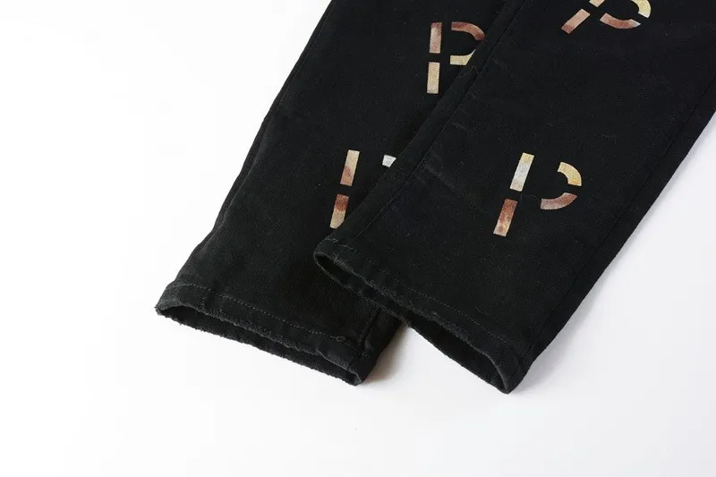 Novas Chegadas Calça Jeans Slim Fit de Alta Qualidade em Algodão Casual Reta Desgastada Lavagem Highstreet Rasgada Jeans Vintage