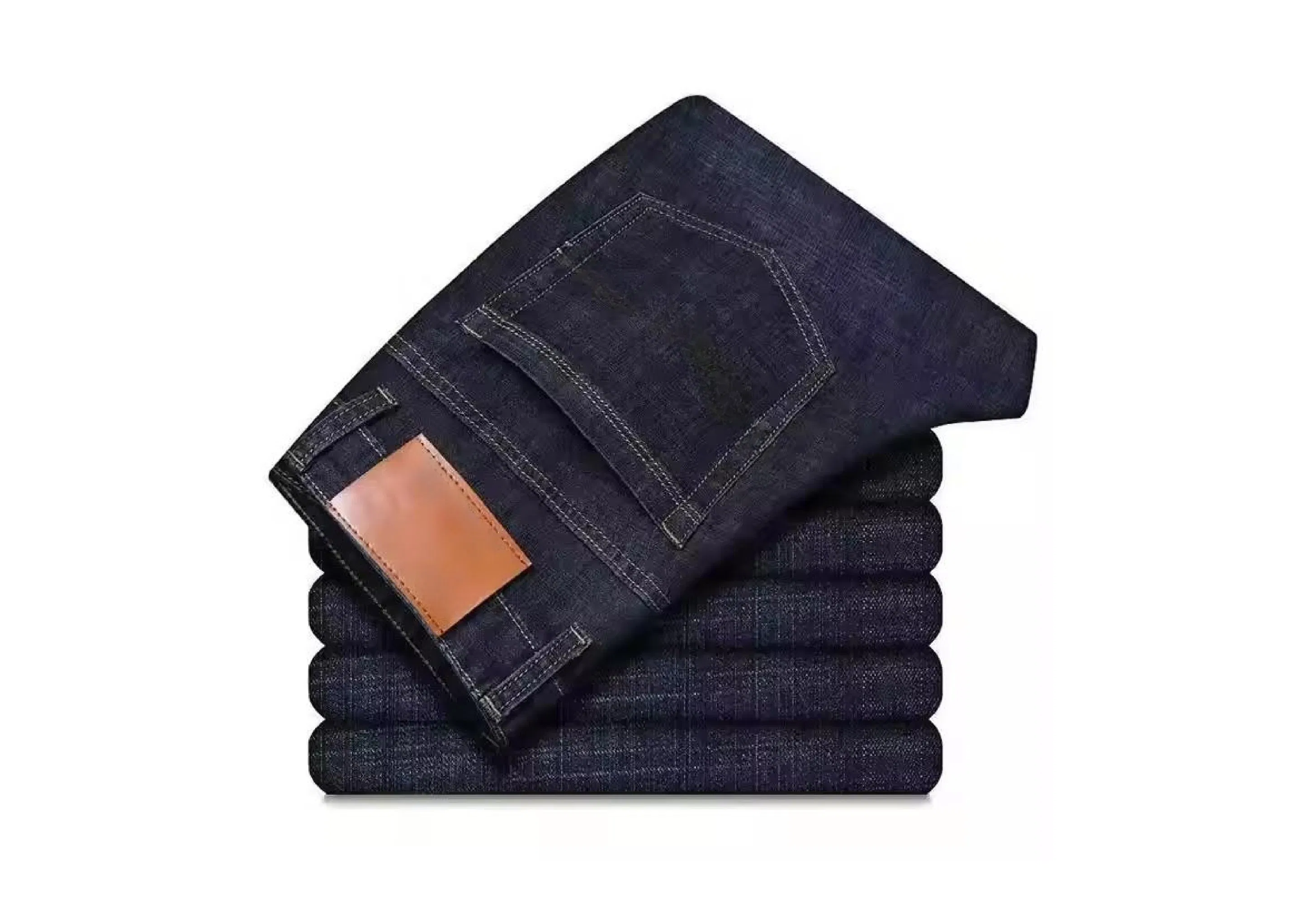 Jeans Masculinos de Alta Qualidade Personalizados em um Novo Estilo Retrô - Reto 3D Decoração de Botões de Denim Adequados para Todas as Estações de Outono e Verão