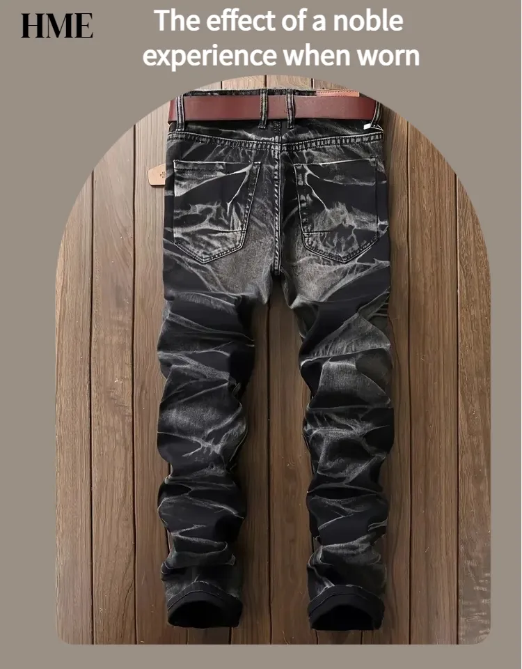 Jeans Slim Fit Estilosos para Homens na Rua Principal