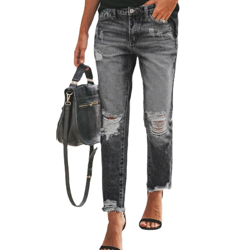 Calças Jeans Femininas Atacado Calças Justas Sexy para Senhoras em Denim