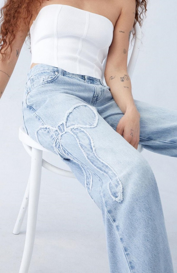 Calças largas de cintura alta na moda para mulheres, estilo até o chão