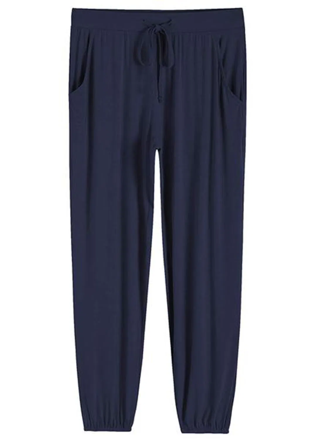 Calças de Pijama Femininas em Bamboo com Stretch, Calças de Lounge com Bolsos