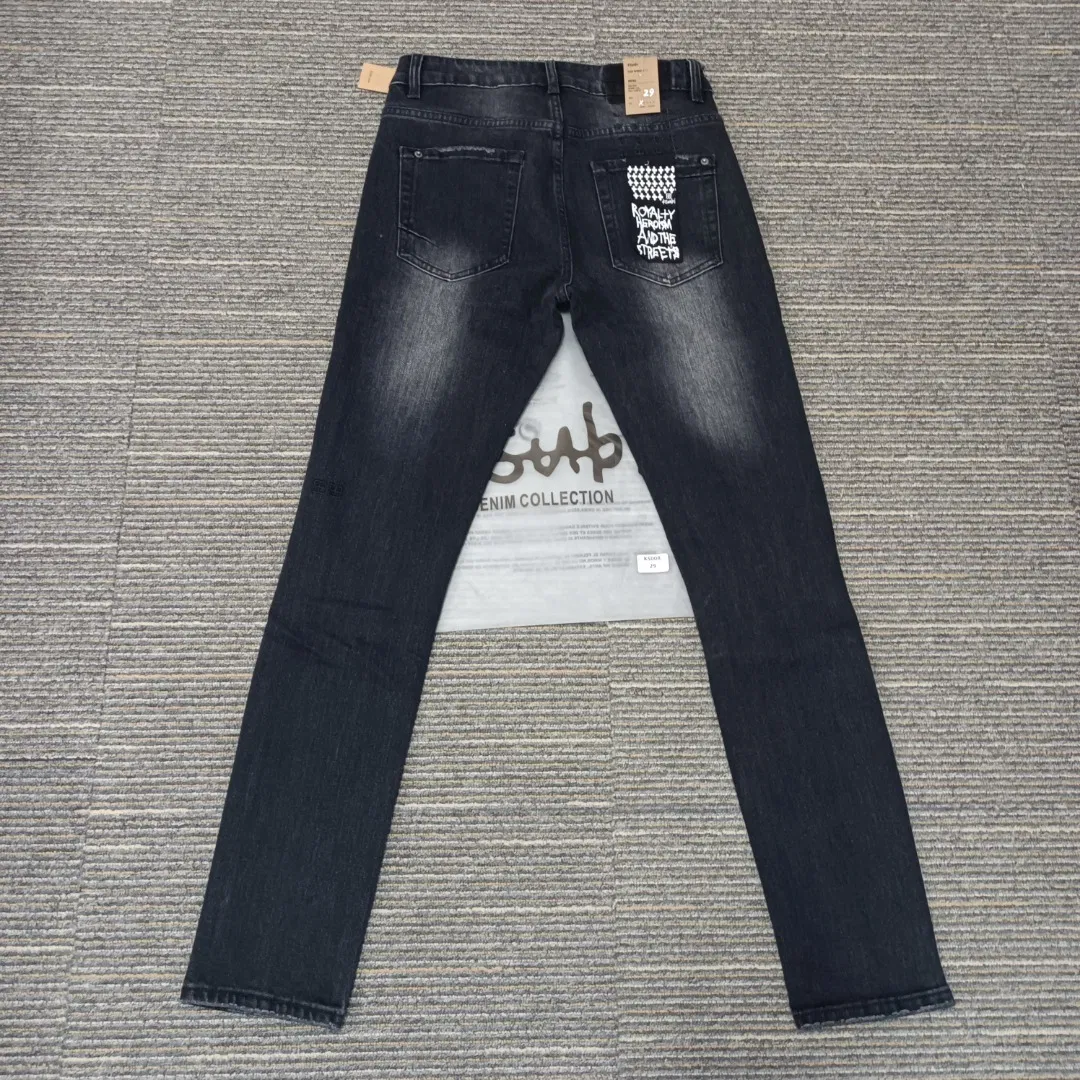 Jeans de denim vintage lavados inspirados na Ksubii em atacado premium
