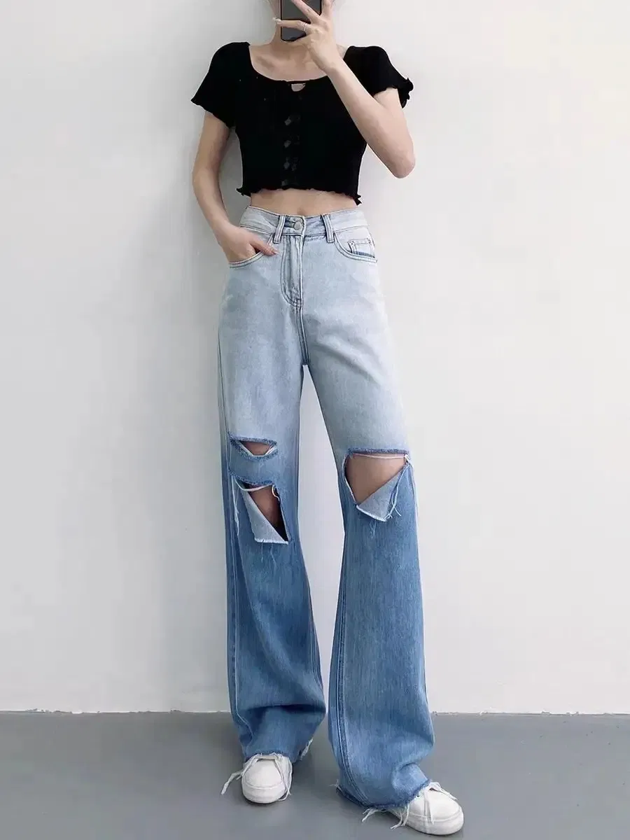 Calças de Jeans Justas de Algodão com Stretch para Mulheres São uma Escolha de Moda para Mulheres
