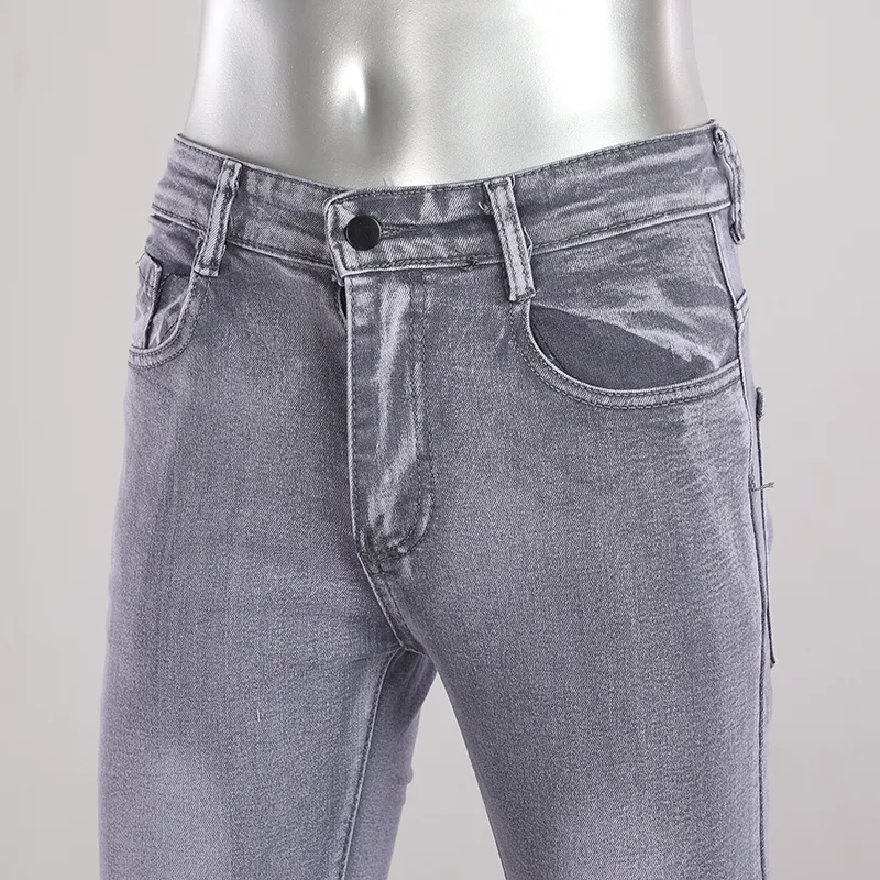 Calças jogger de denim para homens