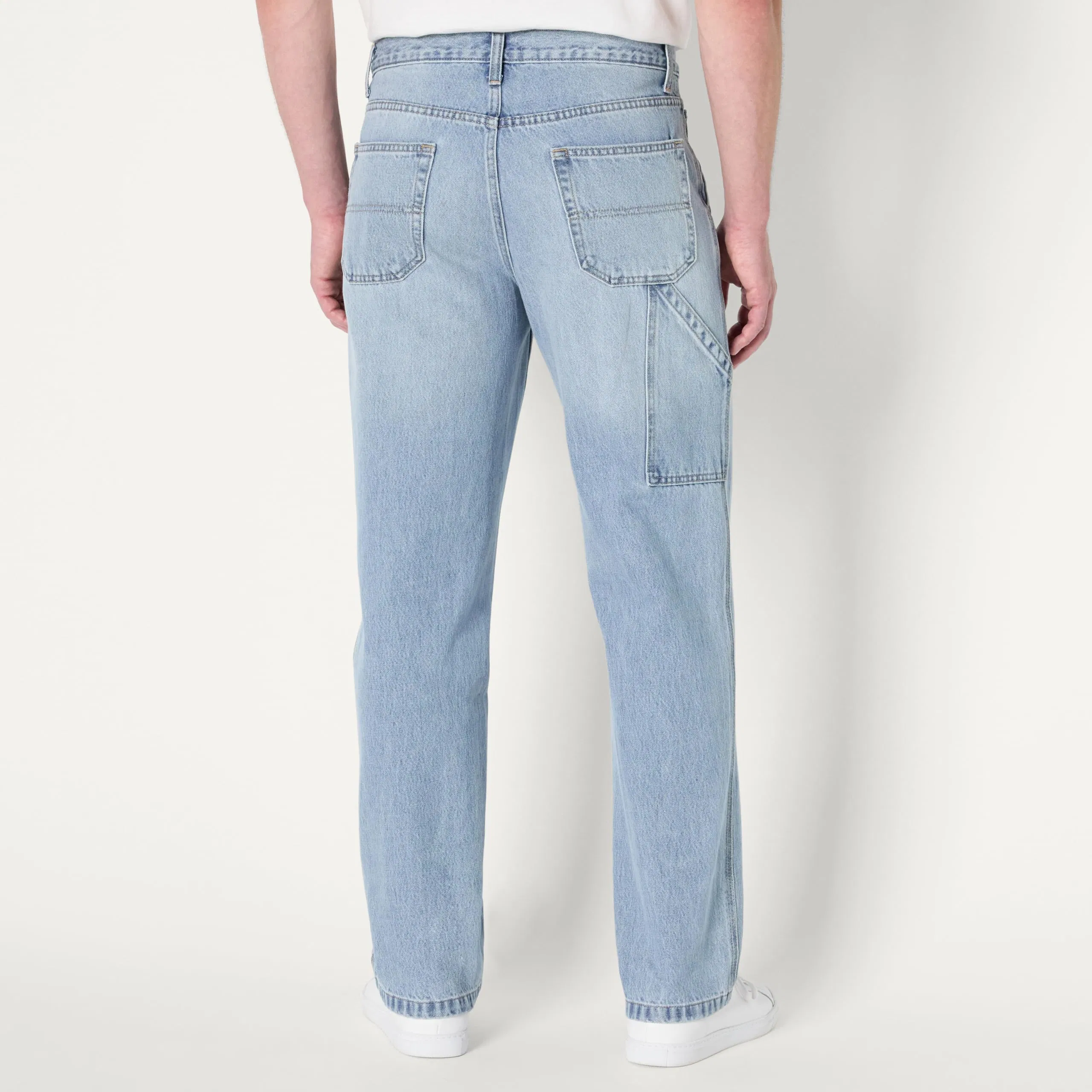 2025 Calças Jeans Masculinas de Alta Qualidade Estilo Vintage Americano Corte Largo Slim Fit Denim Lavado Médio Tamanho Plus Atacado