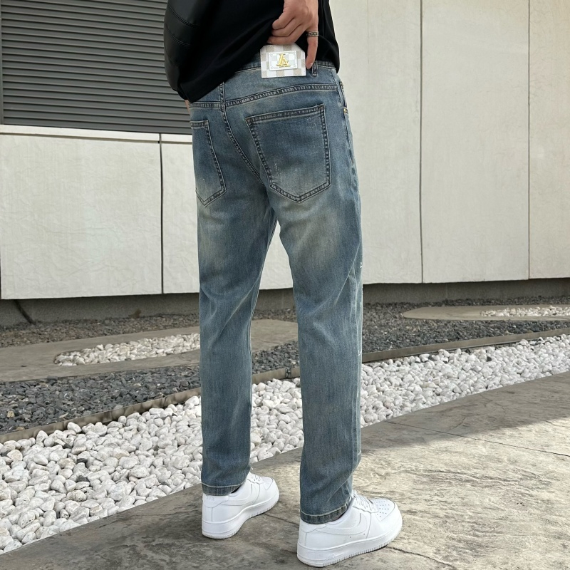 Calças de Jeans de Cintura Alta Confortáveis para Mulheres 100% Calças de Jeans de Algodão Casual de Qualidade Premium Jeans de Atacado
