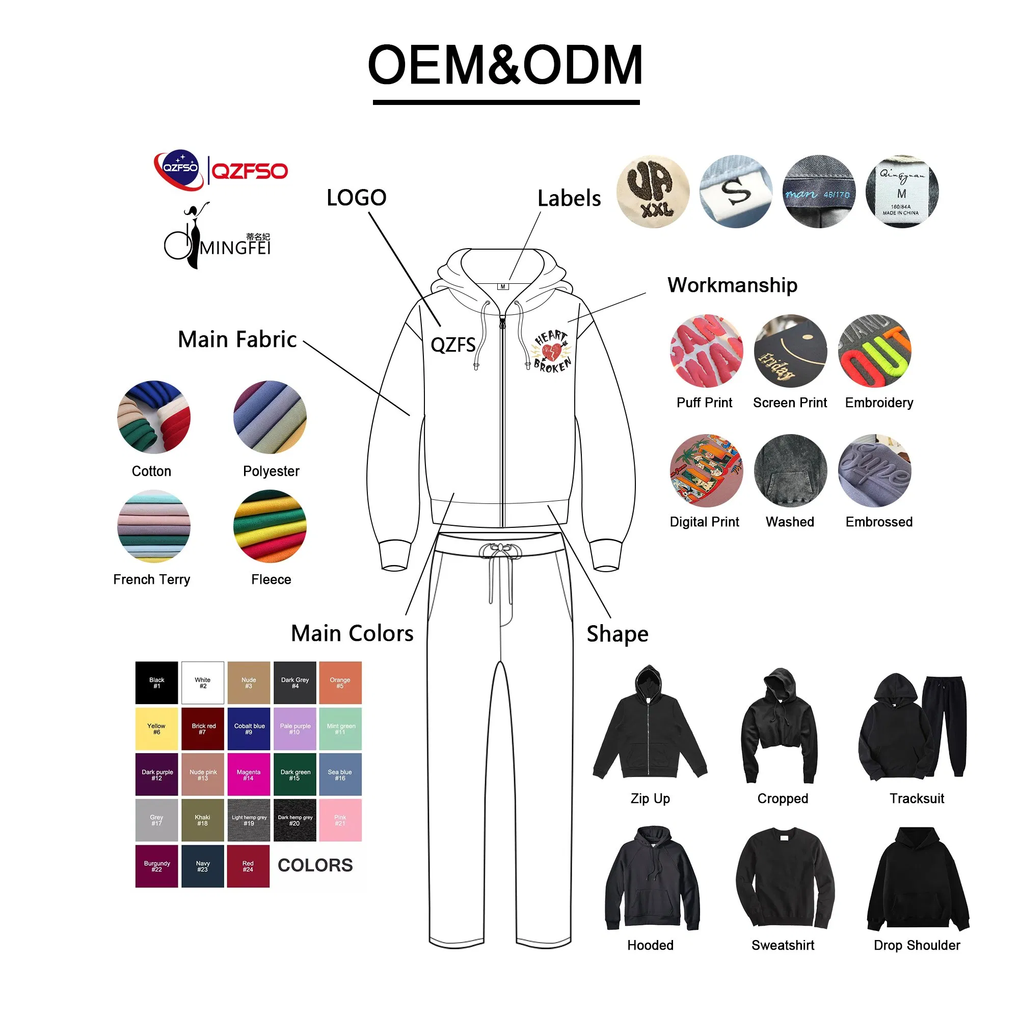 Calças de Alta Qualidade Personalizadas Bordadas em Denim Lavado Jeans Slim Fit com Zíper Empilhado
