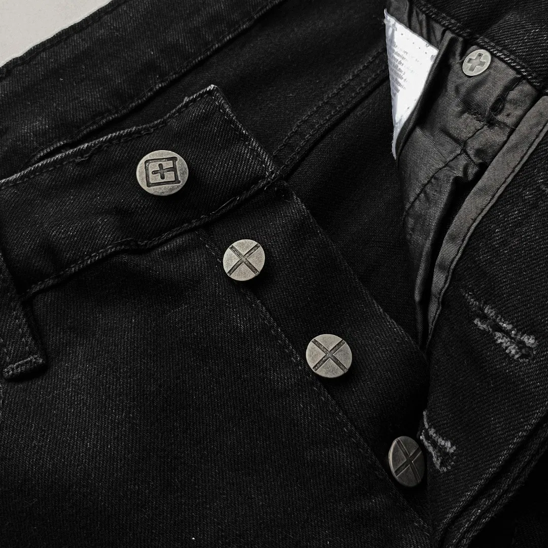 Calças de Denim Slim Fit por Atacado Design Personalizado