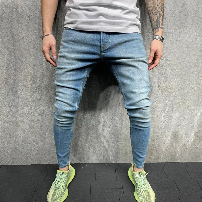 Calças skinny casuais de alta qualidade para homens