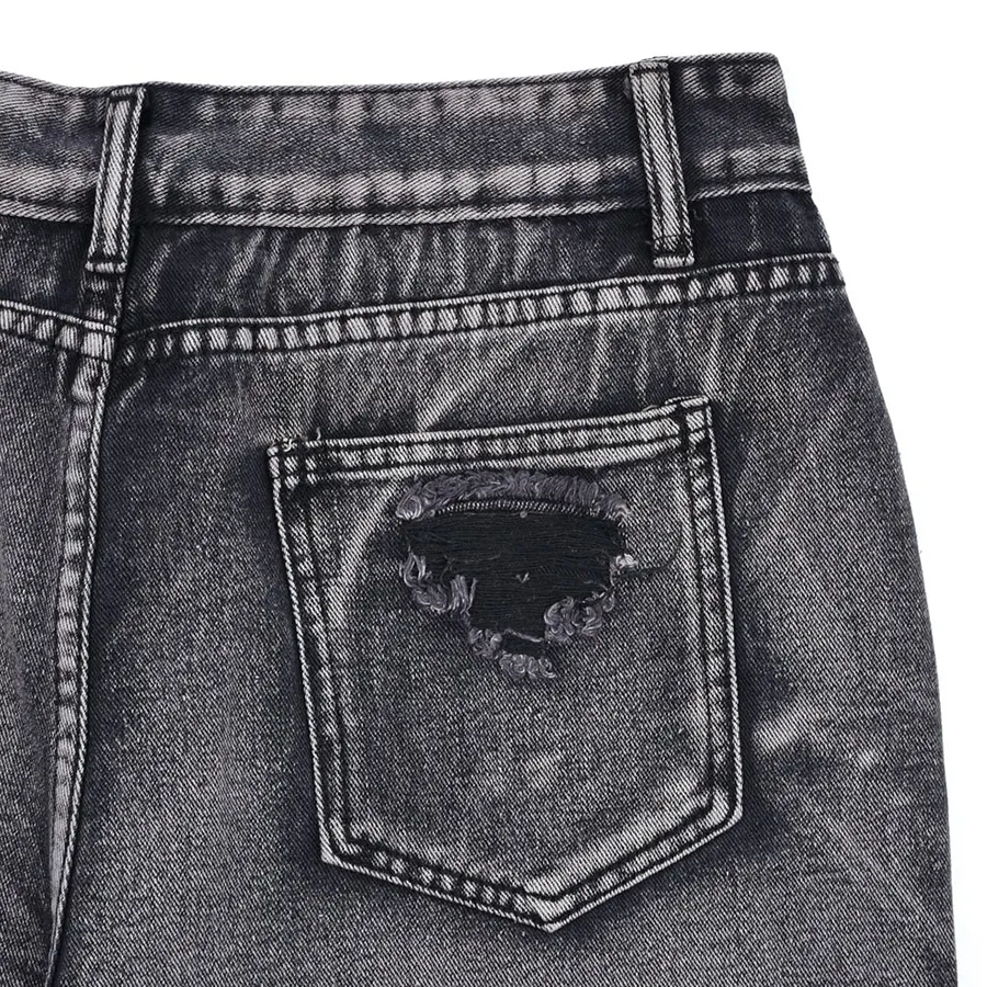 Detalhe das calças jeans masculinas