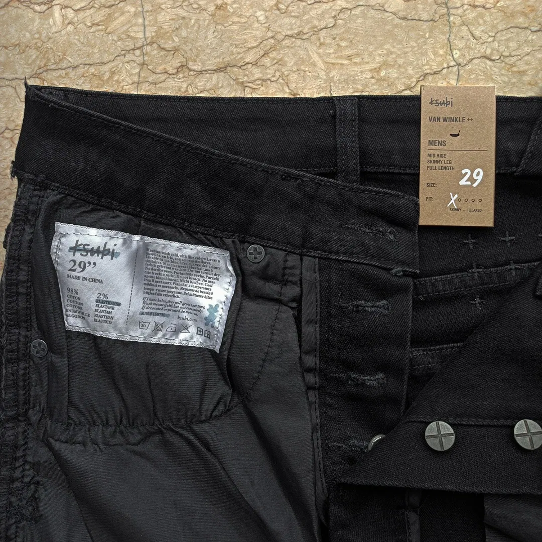 Calças de Denim Slim Fit Ksubii por Atacado Design Personalizado