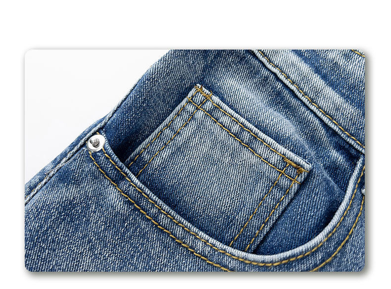 Calças Bordadas Design Niche Jeans Retro Calças Retas Masculinas Mop de Chão