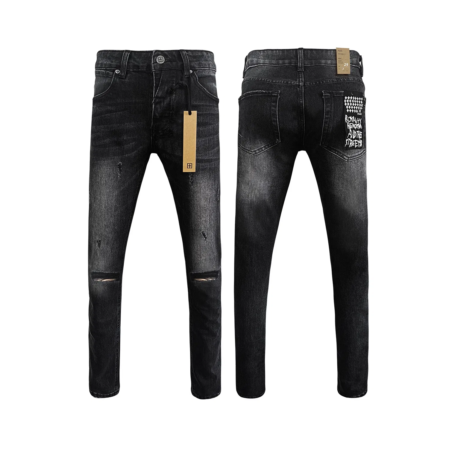 Jeans de denim vintage lavados inspirados na Ksubii em atacado premium