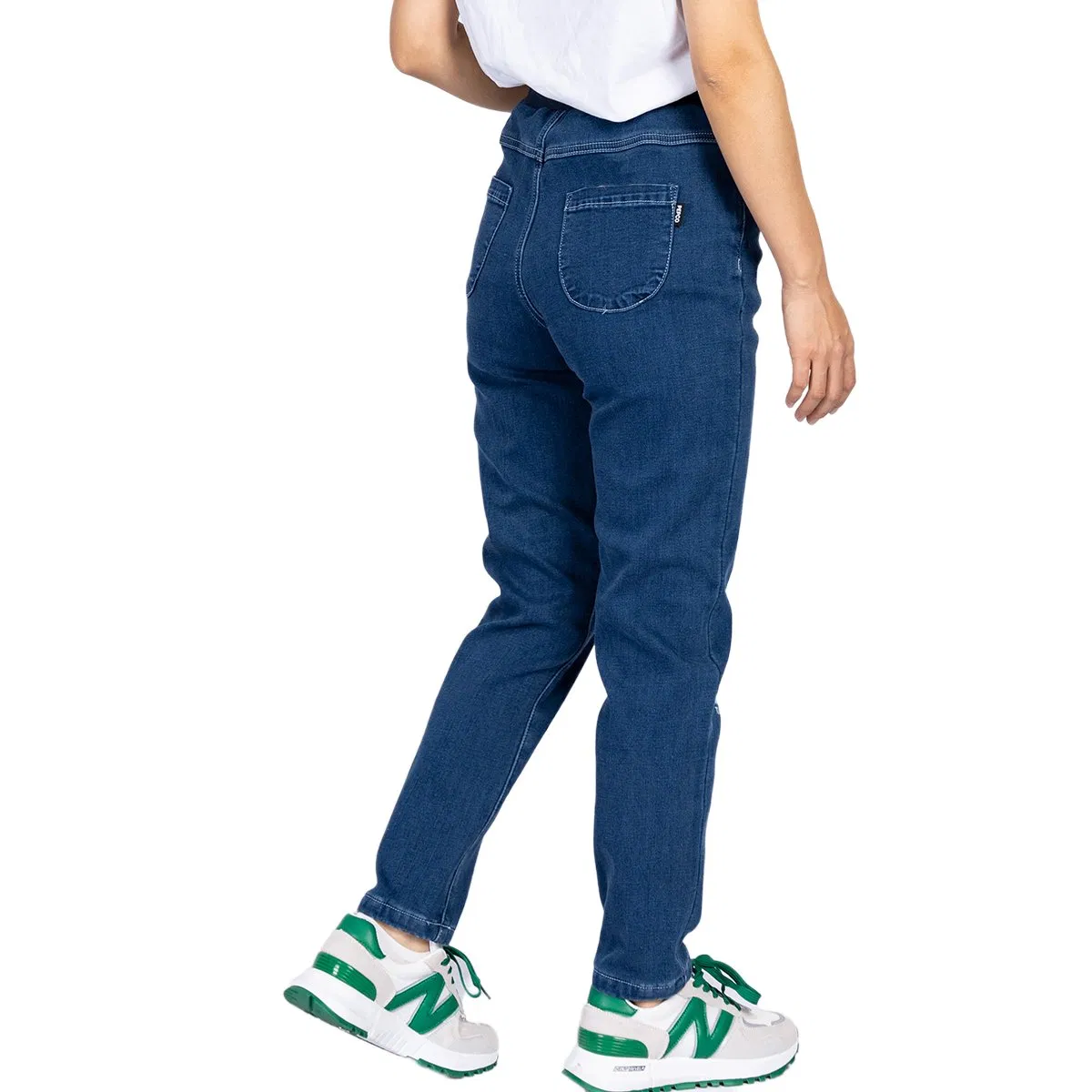 Calças de Denim para Meninos com Cintura Elástica Personalizada em Algodão Stretch