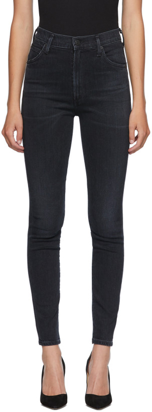 Novo Design Calças Jeans Femininas de Cintura Alta com Azul Claro