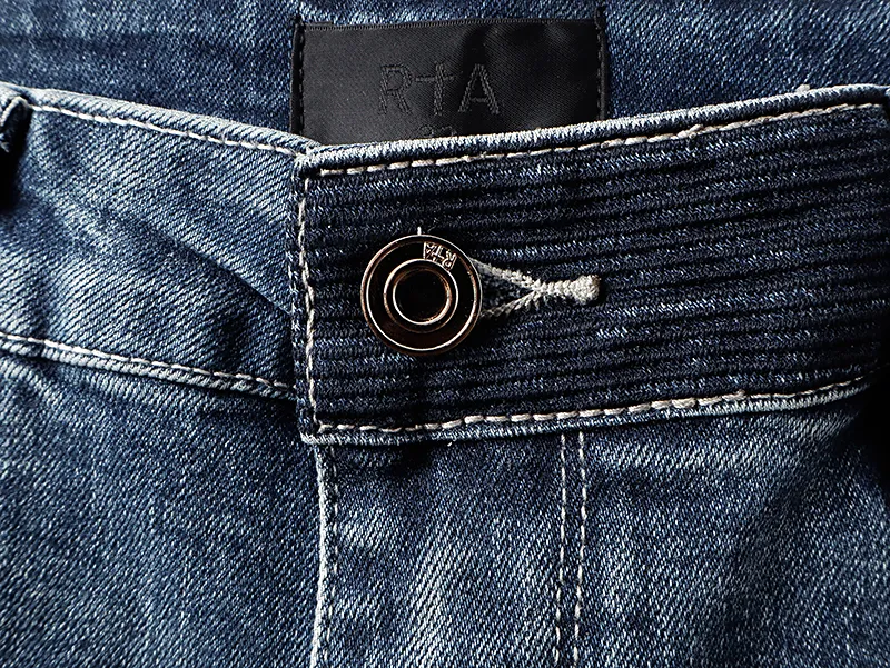 Calças Jeans Slim Tapered Masculinas Atacado em Mistura de Algodão Premium