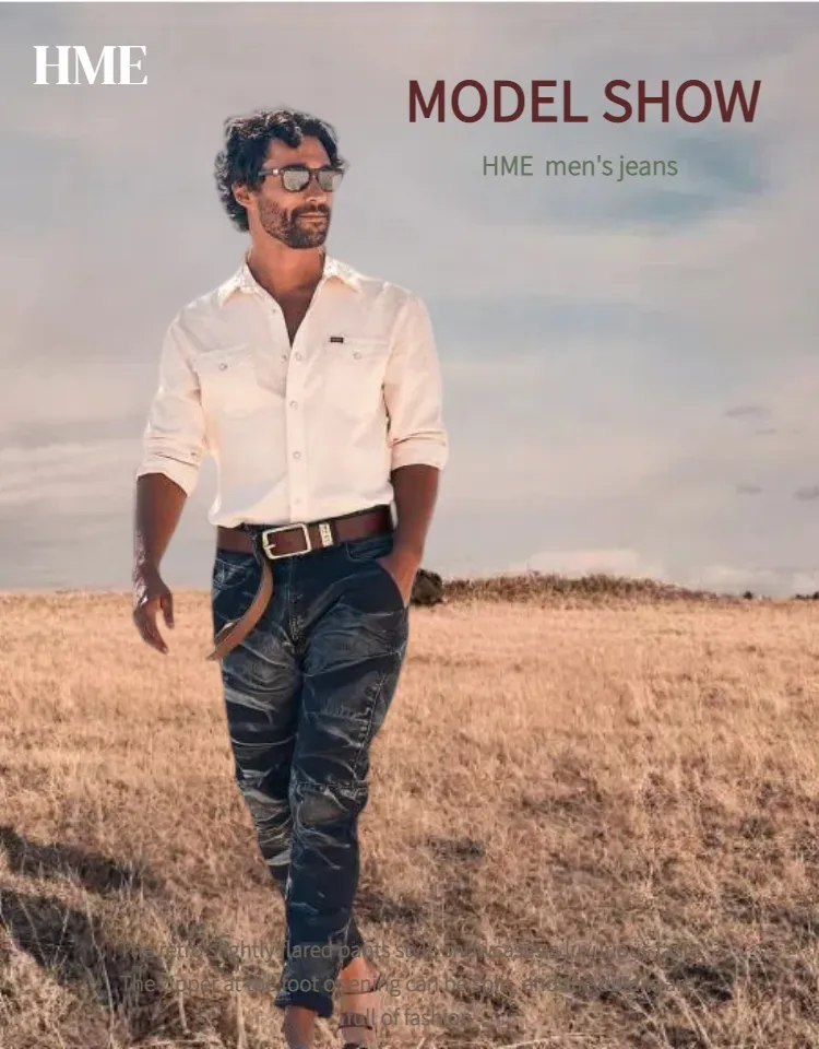 Jeans Slim Fit Estilosos para Homens na Rua Principal