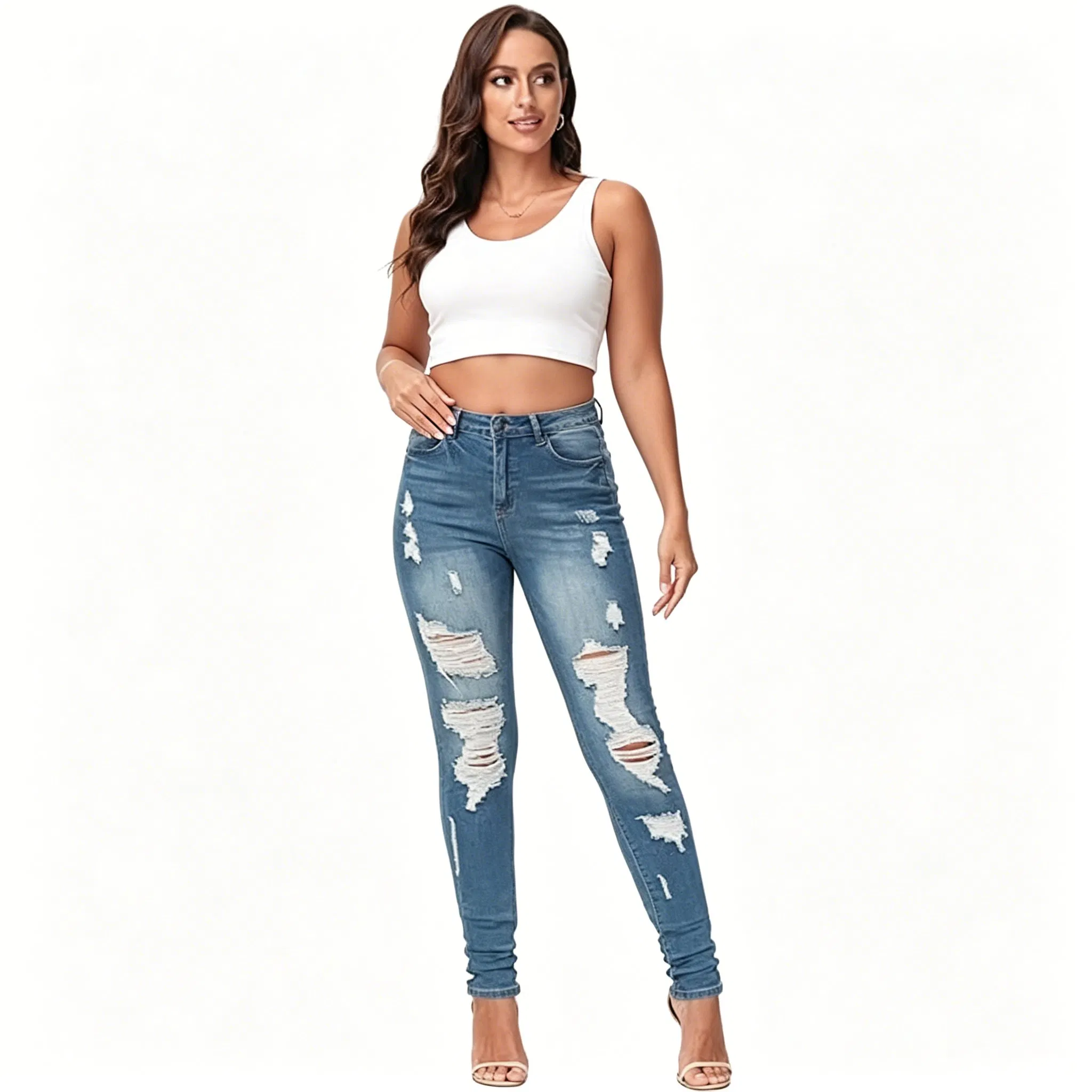 Marcas de moda e streetwear oferecendo serviços de personalização e exportação OEM ODM, jeans masculinos premium para calças de denim