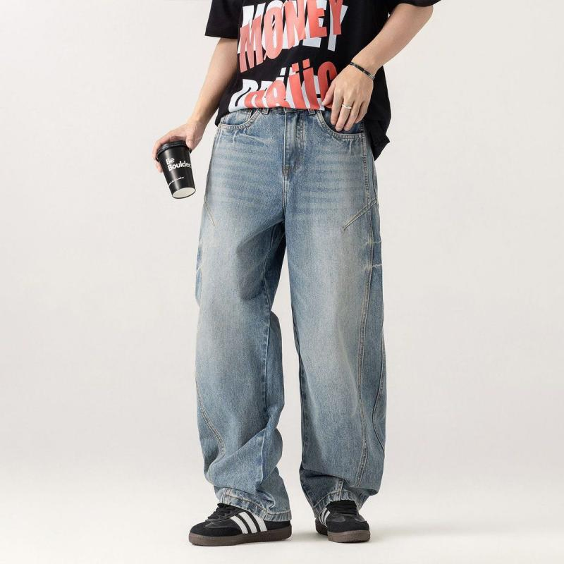 Fornecimento Direto de Fábrica Calças Jeans Casuais Masculinas Serviço OEM Disponível com Antiencolhimento