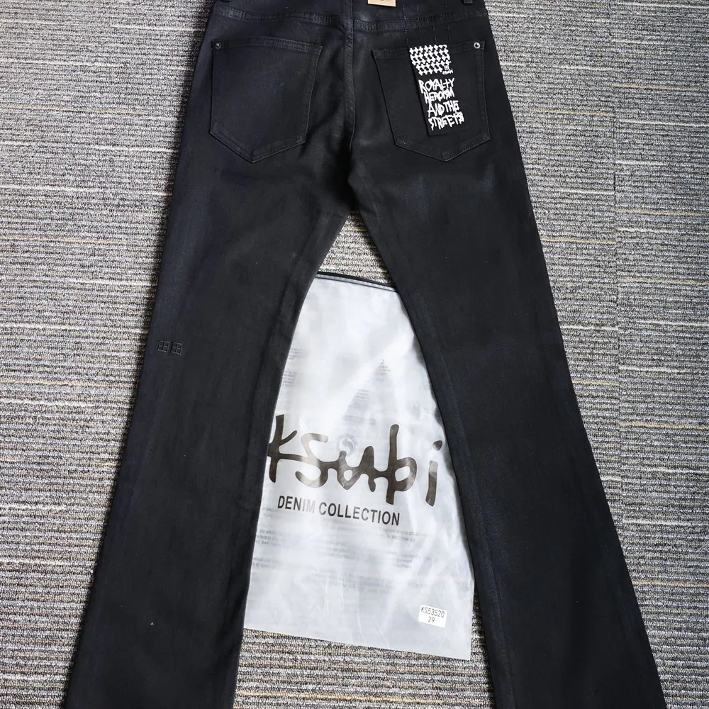 Sourcing de Denim Premium Apresentando Jeans Desgastados Estilo Ksubii Personalizados