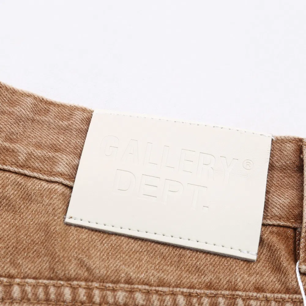 Calças Jeans Premium de Corte Reto para Homens com Aparência Desgastada da Gallery Dept