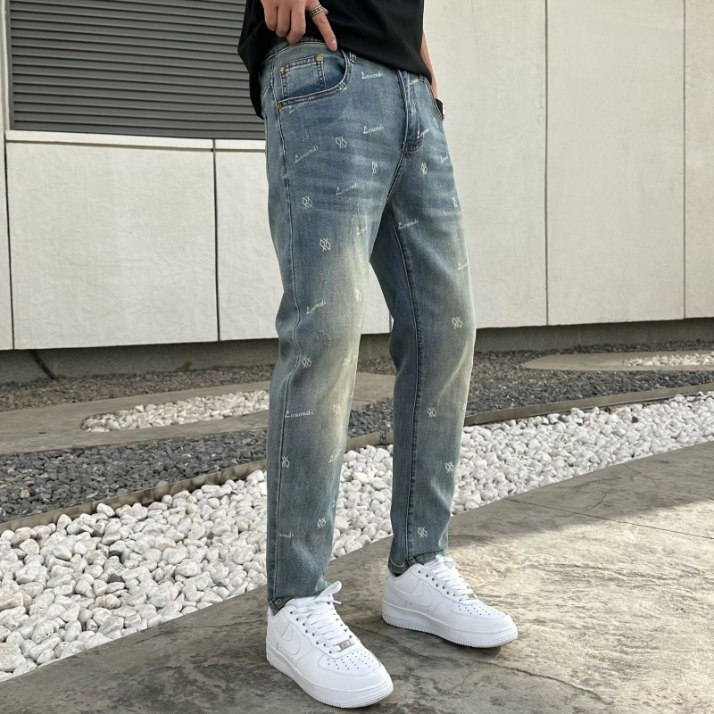 Calças de Jeans de Cintura Alta Confortáveis para Mulheres 100% Calças de Jeans de Algodão Casual de Qualidade Premium Jeans de Atacado