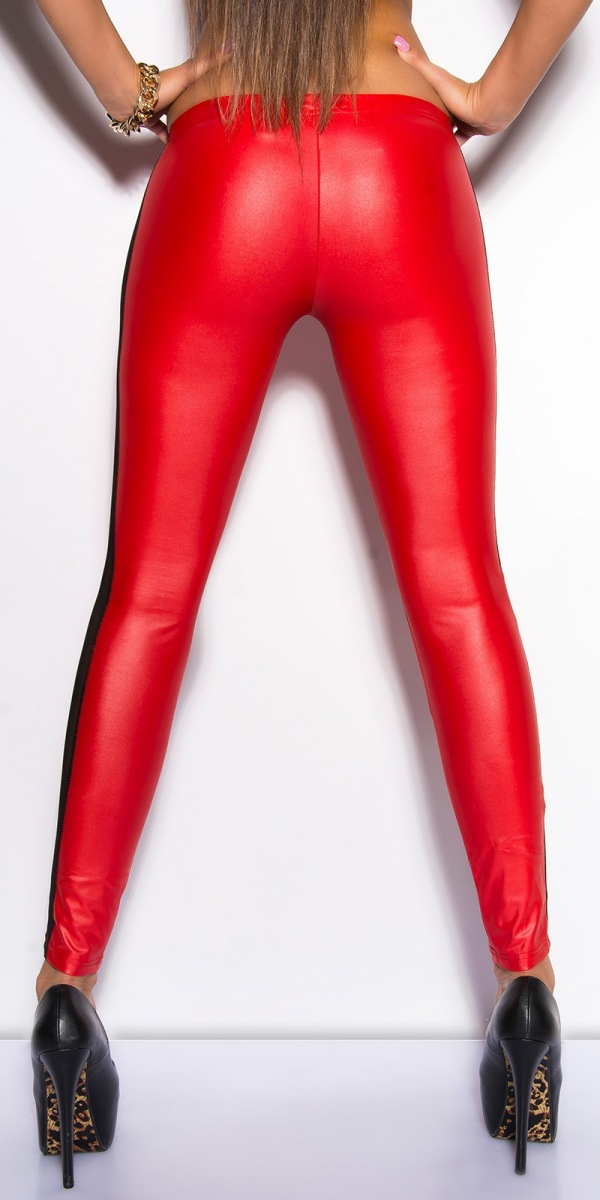 Atacado de Fábrica Calças Femininas em Malha de Couro PU Roupas Calças Skinny de Alta Elasticidade