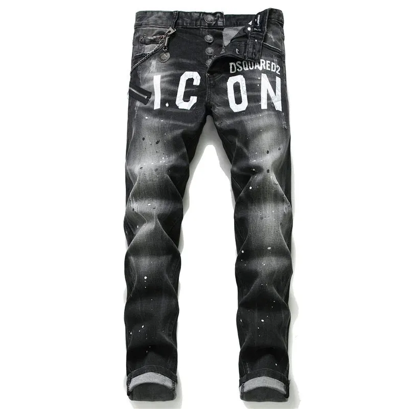 Calças masculinas de estilo punk europeu-americano - Imagem 6
