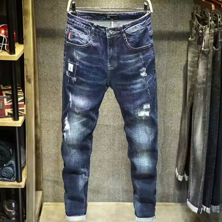 Calças de Homem Jeans Carpenter Pesadas com Corte Relaxado