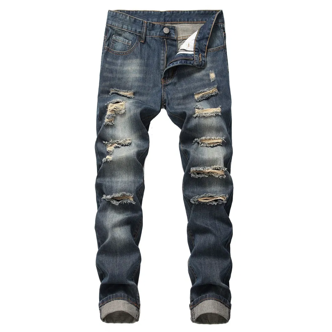 Calças de Jeans Masculinas Brancas de Cintura Alta Rápido Secagem Premium