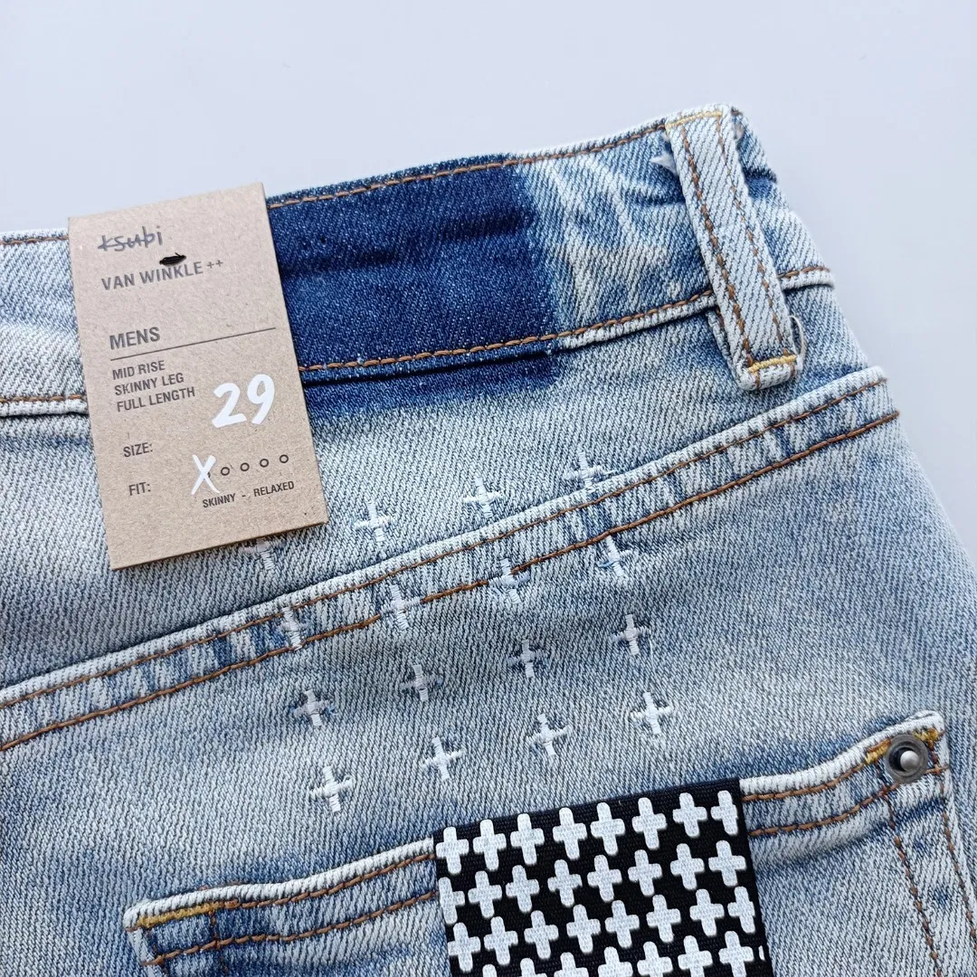 Detalhe da textura do jeans