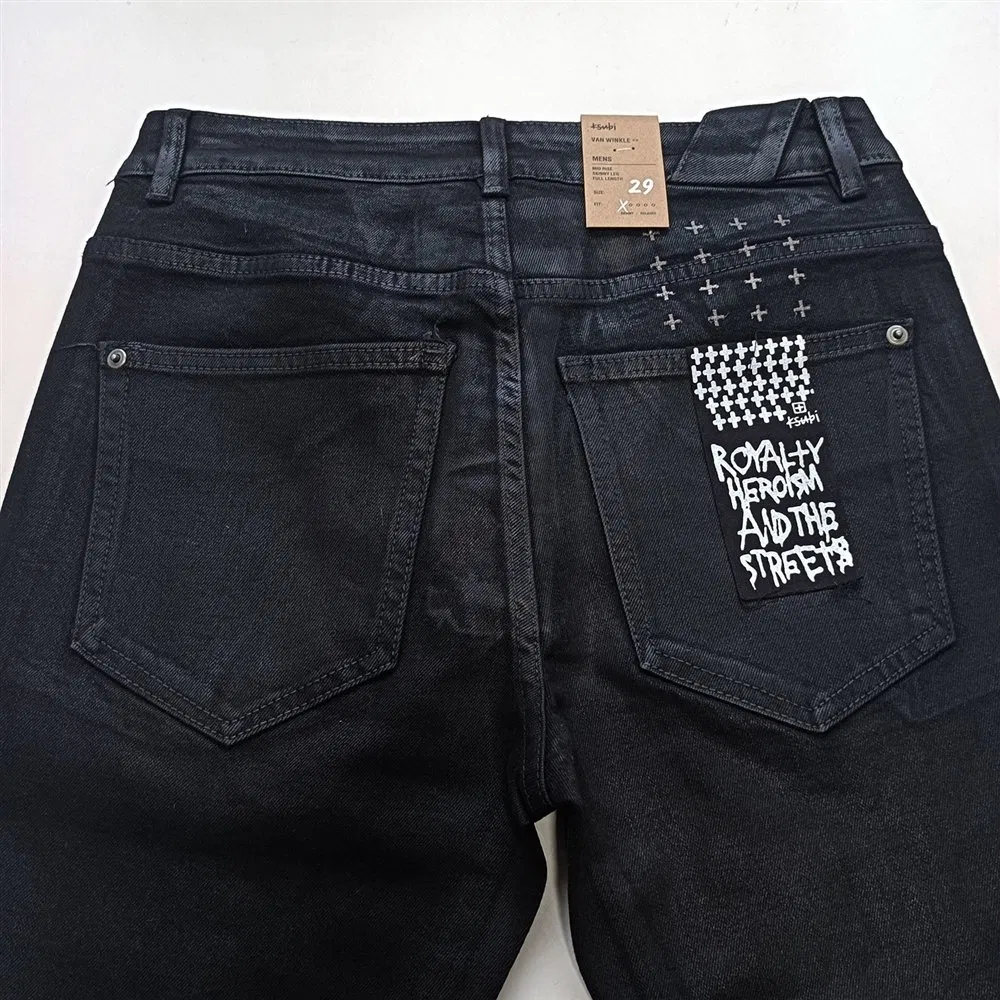 Calças de Denim Premium Ksubii Estilo com Rasgos Personalizados