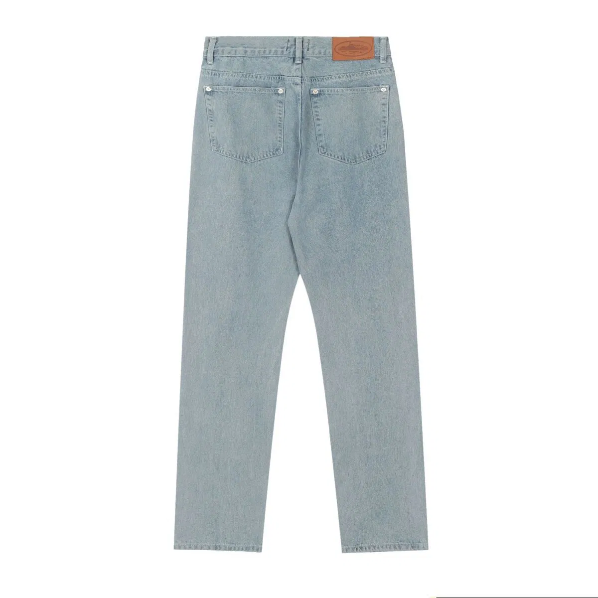 Calças de Jeans Azul de Corteiz para Homens, Ajuste Relaxado, Casuais, do Dia a Dia, Roupas de Rua