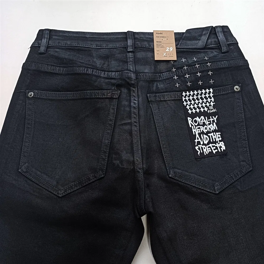 Calças de Denim Premium Ksubii Estilo com Rasgos Personalizados