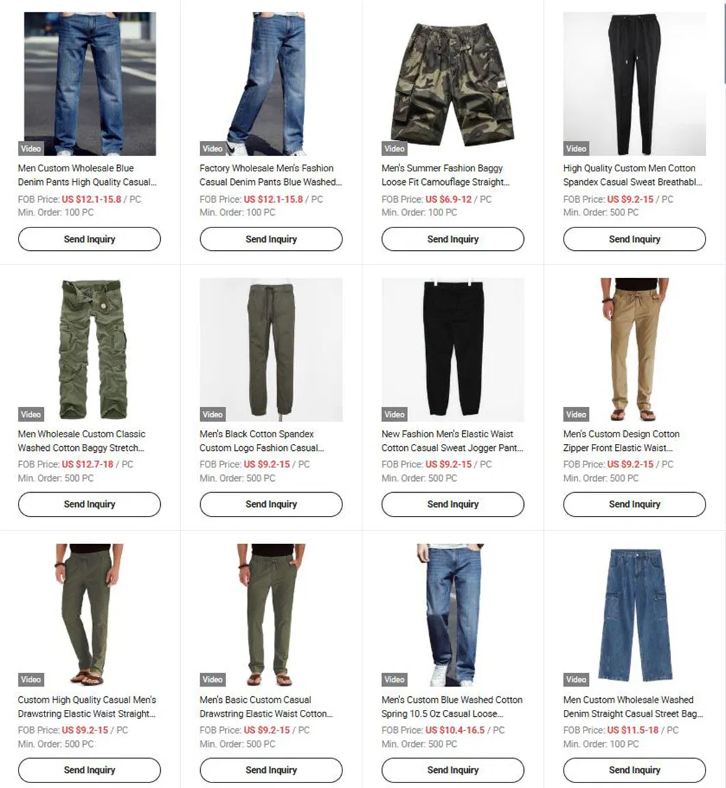 Calças jeans baggy largas e soltas para homens, estilo scimitar, tendência legal da marca