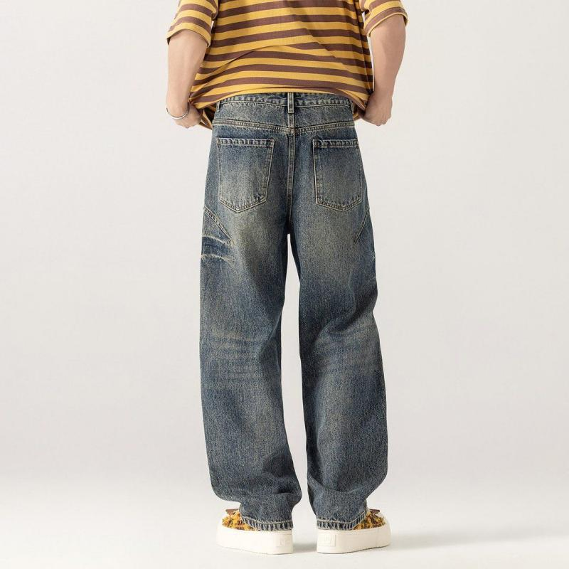 Fornecimento Direto de Fábrica Calças Jeans Casuais Masculinas Serviço OEM Disponível com Antiencolhimento