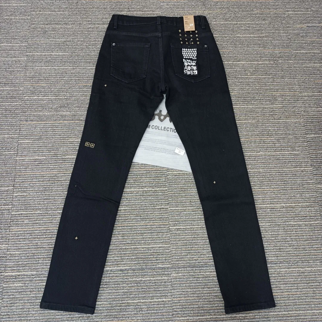 Calças de Denim Slim Fit por Atacado Design Personalizado
