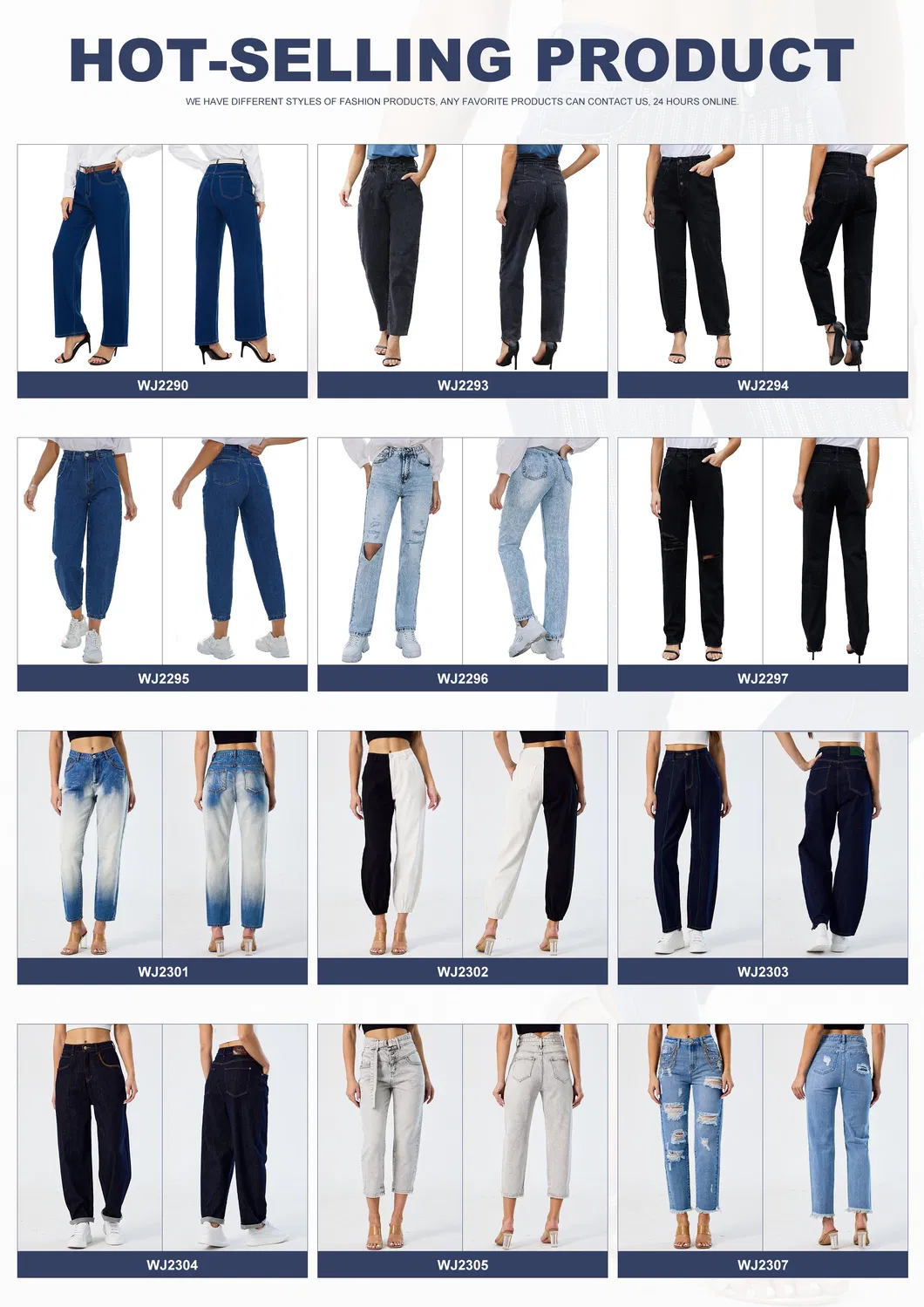 Calças de Jeans Cinza de Cintura Alta para Mulheres, Modelo Wide Leg, Ajuste de Mãe, Tecido Denim