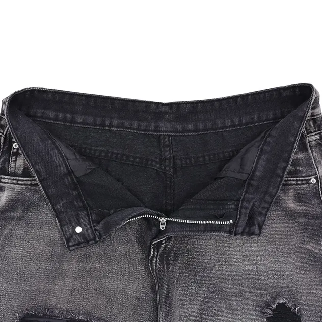 Calças jeans masculinas rígidas