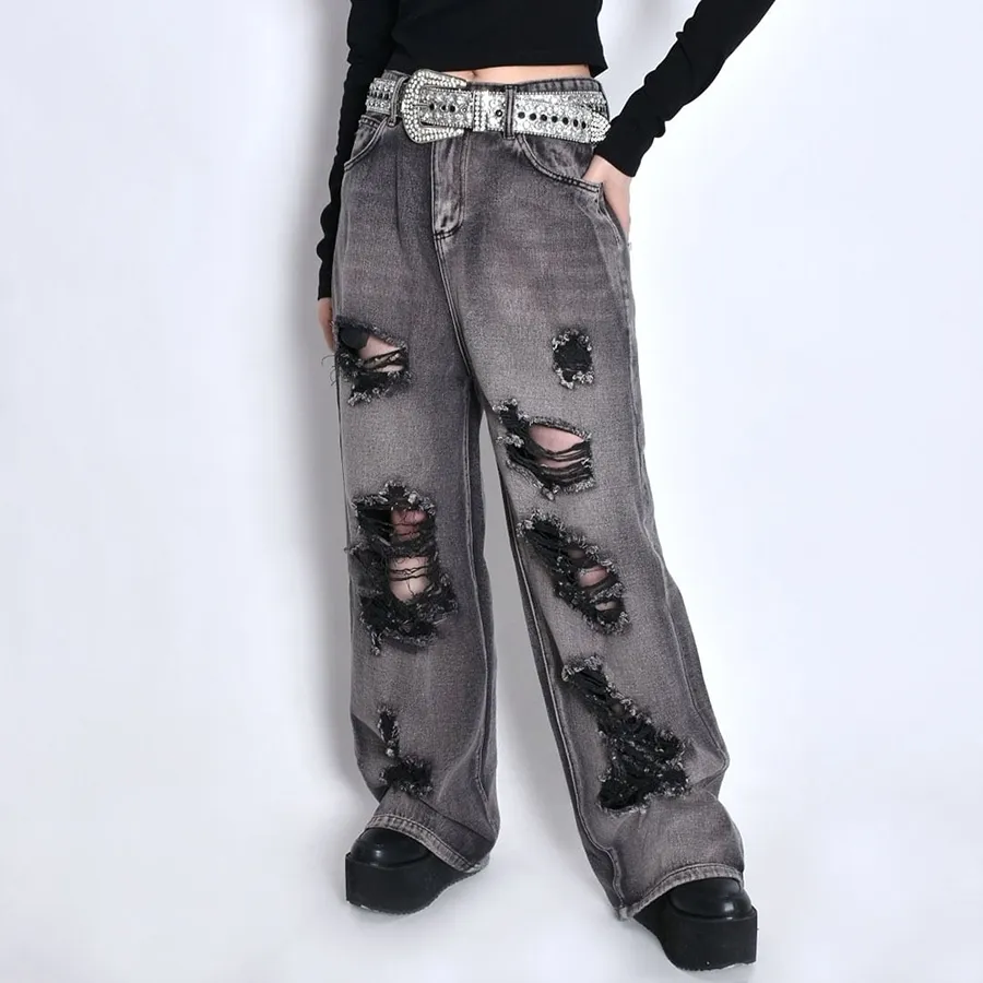 Detalhe das calças jeans masculinas